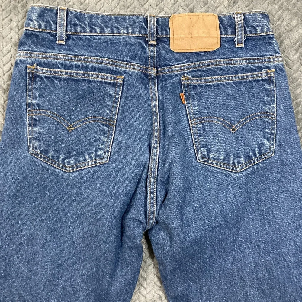 Vintage Levi's 505 Orange Tab Straight Leg Jeans Men's (30x 23) Blue USA